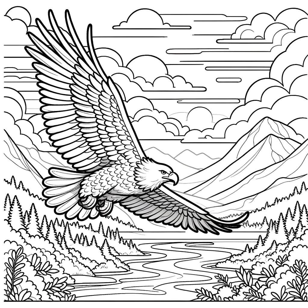 Eagle Pendant Recycled Sterling Silver .925 18 Inch Cable Chain Endangered Species