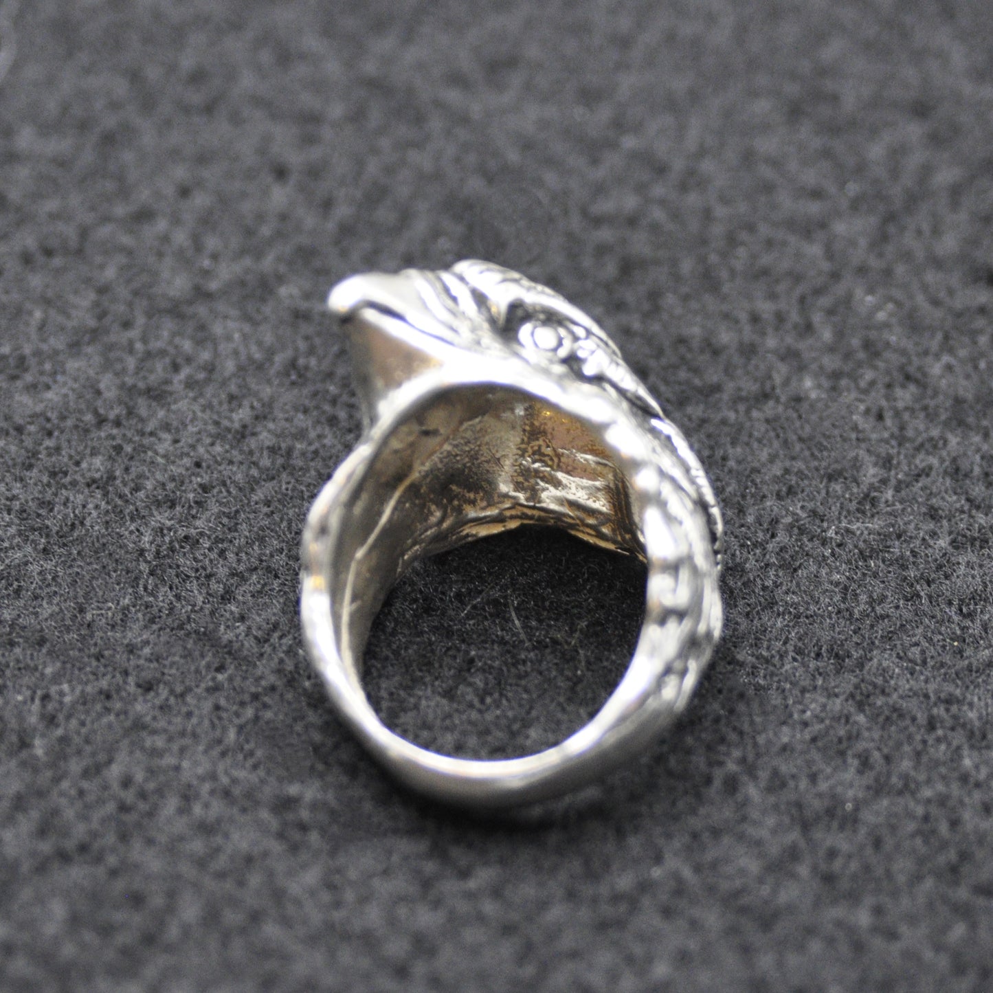 Hawk Ring, Sterling Silver Hawk, Size 9 through 15, endangered species.