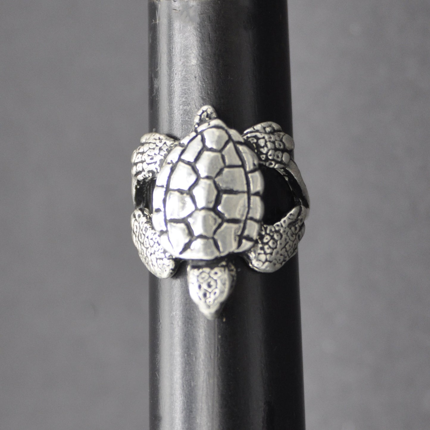 Sea Turtle Ring Sterling Silver .925 Endangered Species sizes 6-12 available.