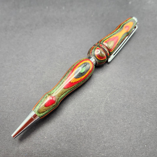 Wood Cross Pen Rainbow with free engraving, free gift box, and free shipping!