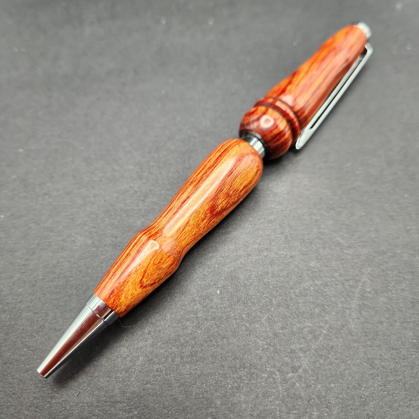 Wood Cross Pen Orange with free engraving, free gift box, and free shipping!