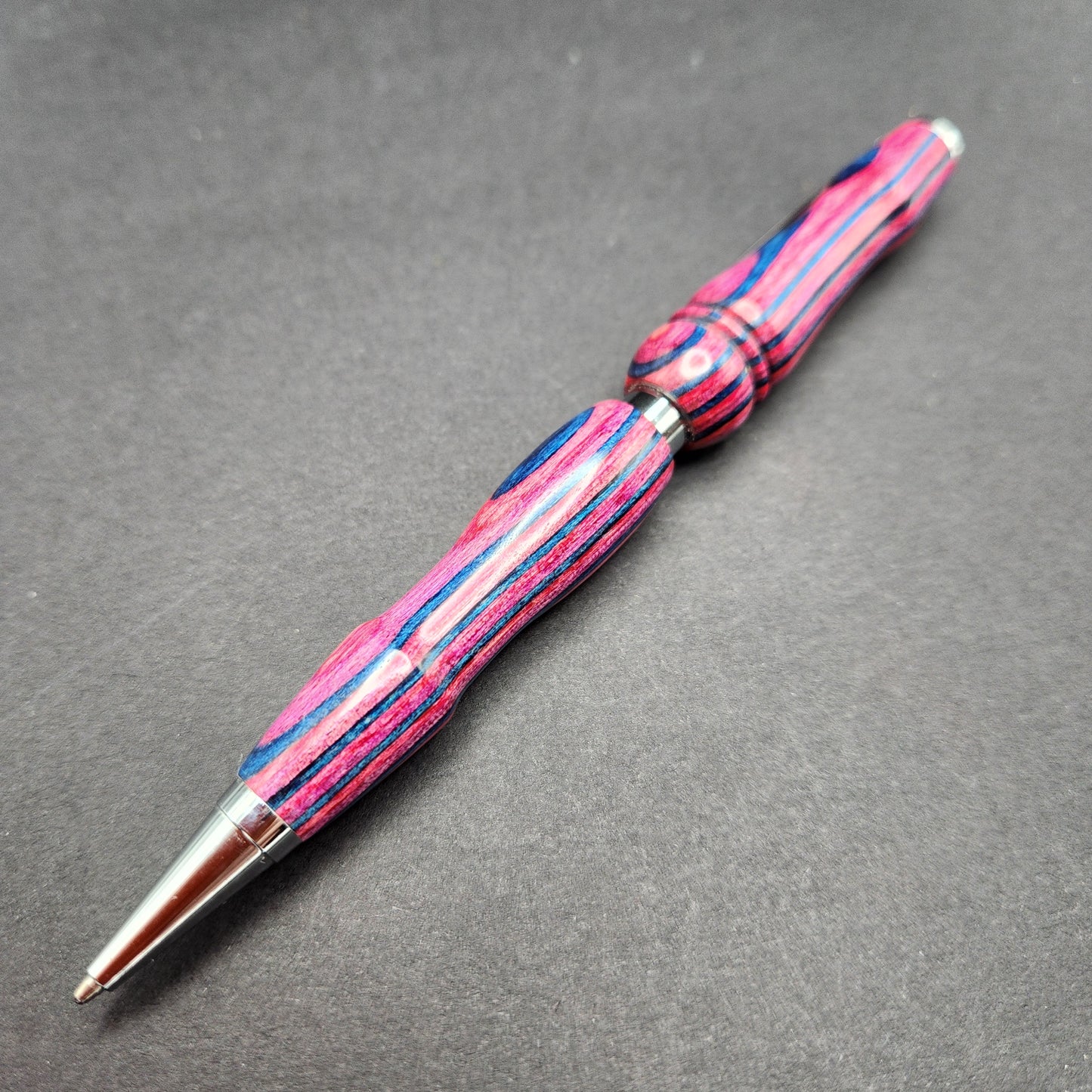 Wood Cross Pen Purple with free engraving, free gift box, and free shipping!