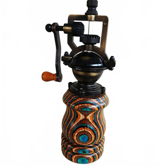 New Handmade Wooden Hand Crank Pepper Mill in Birch