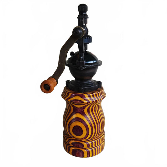 New Handmade Wooden Hand Crank Pepper Mill in Birch