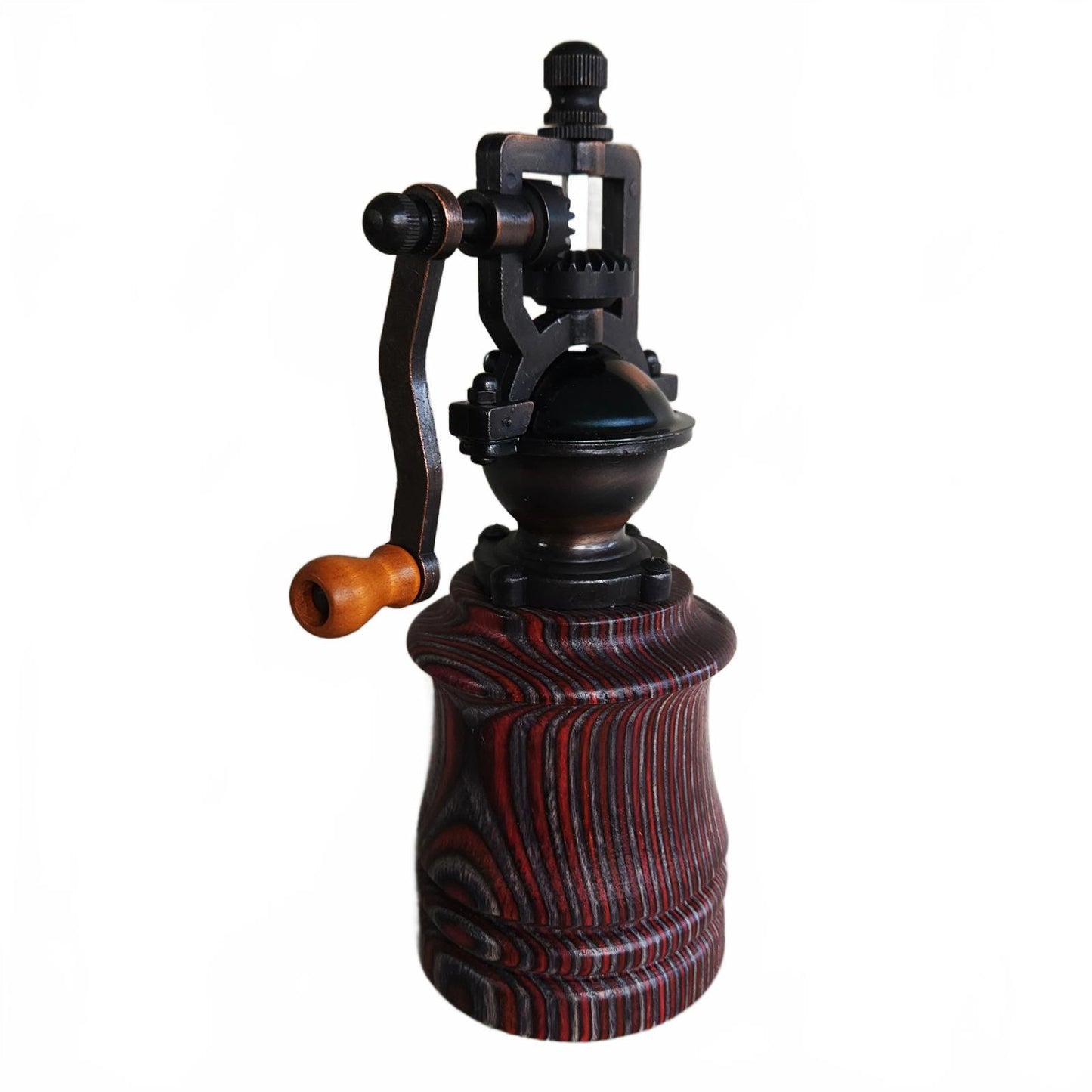 New Handmade Wooden Hand Crank Pepper Mill in Birch