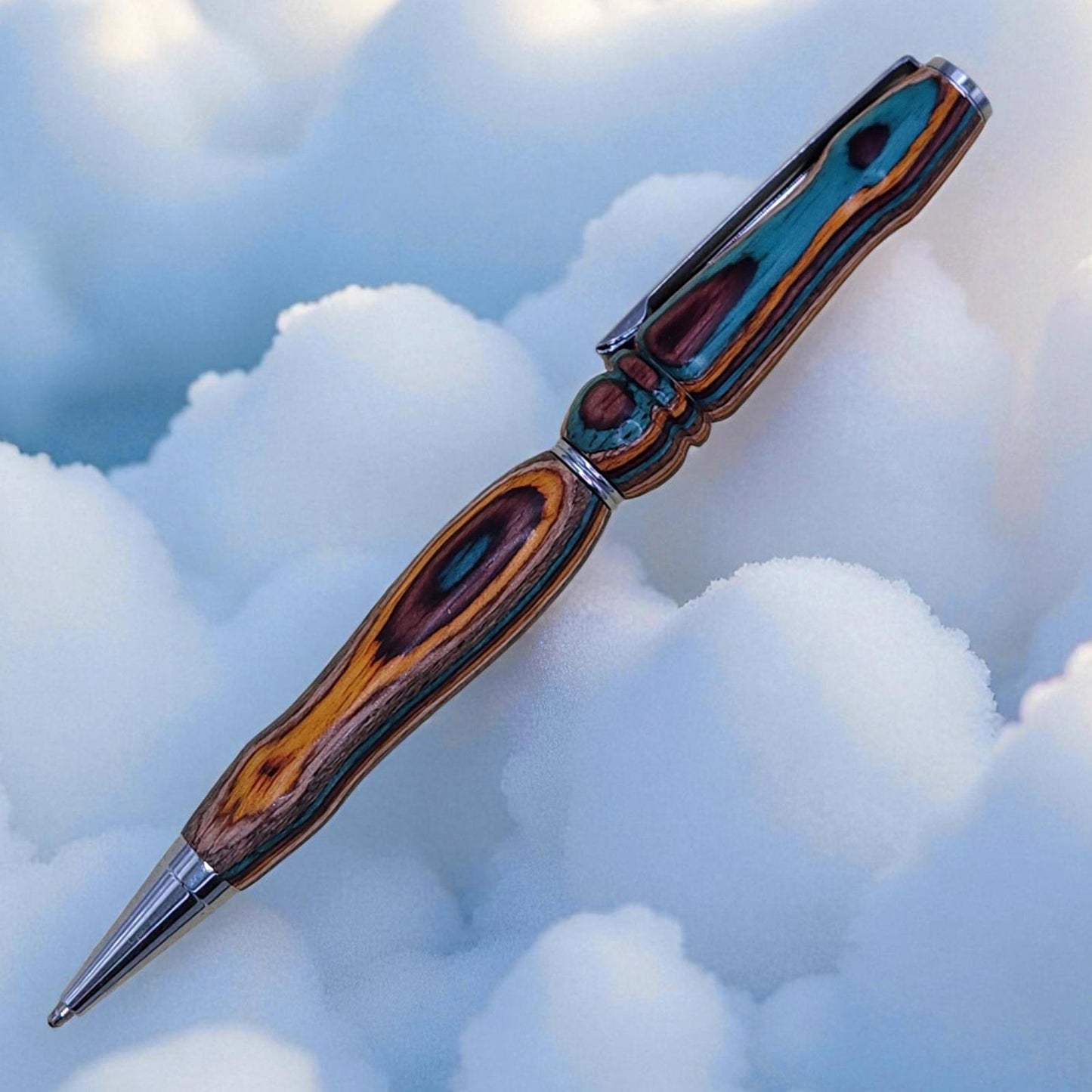 Handmade Wooden Ballpoint Pen in Dyed Birch, Personalized