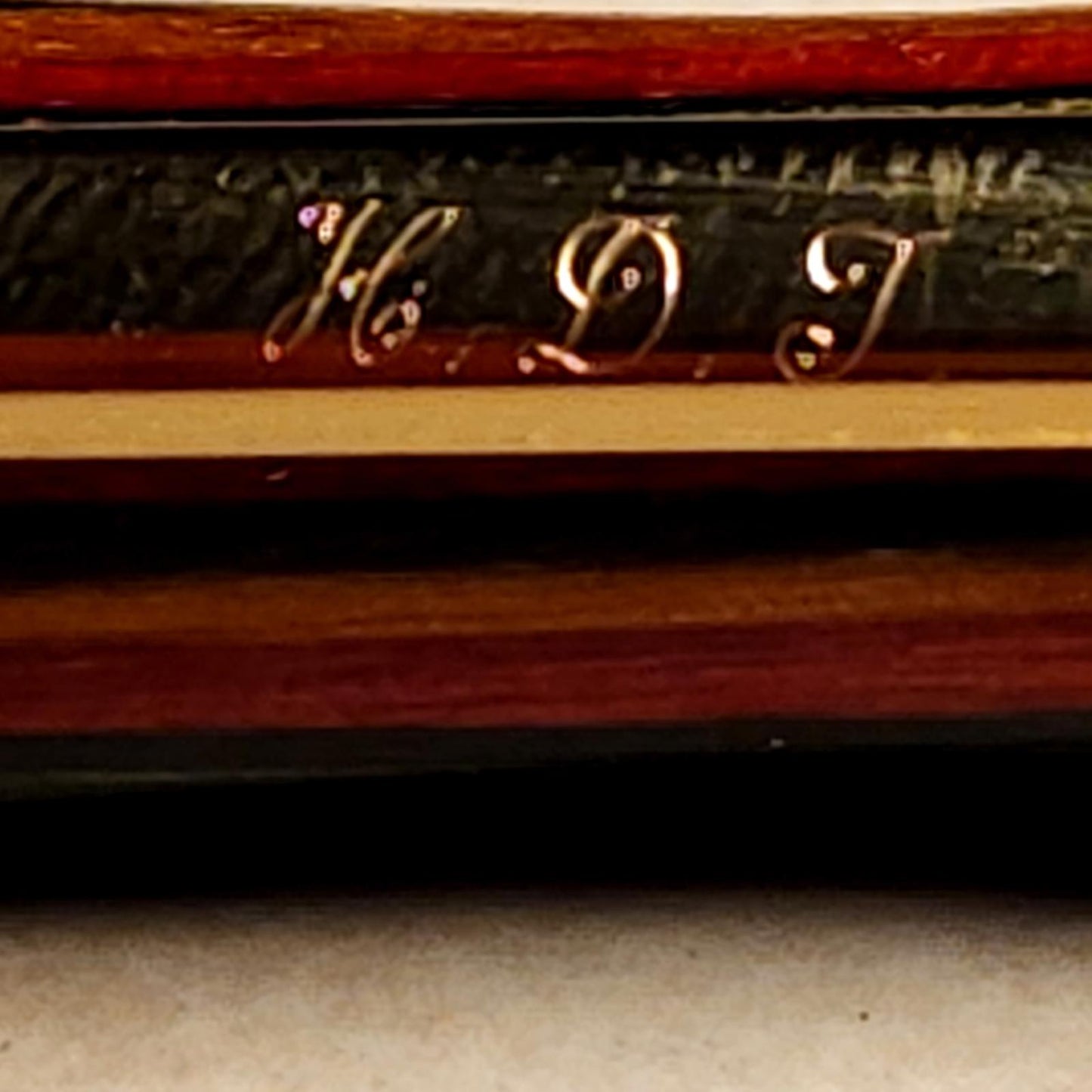 Handmade Wooden Ballpoint Pen in Dyed Birch, Personalized, Yellow and Black