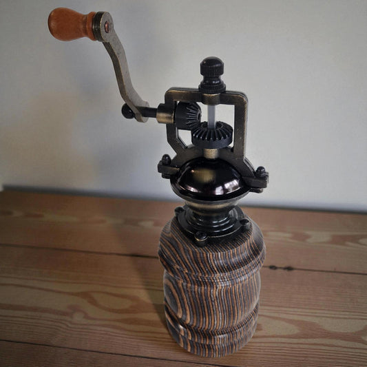 New Handmade Wooden Hand Crank Pepper Mill in Birch