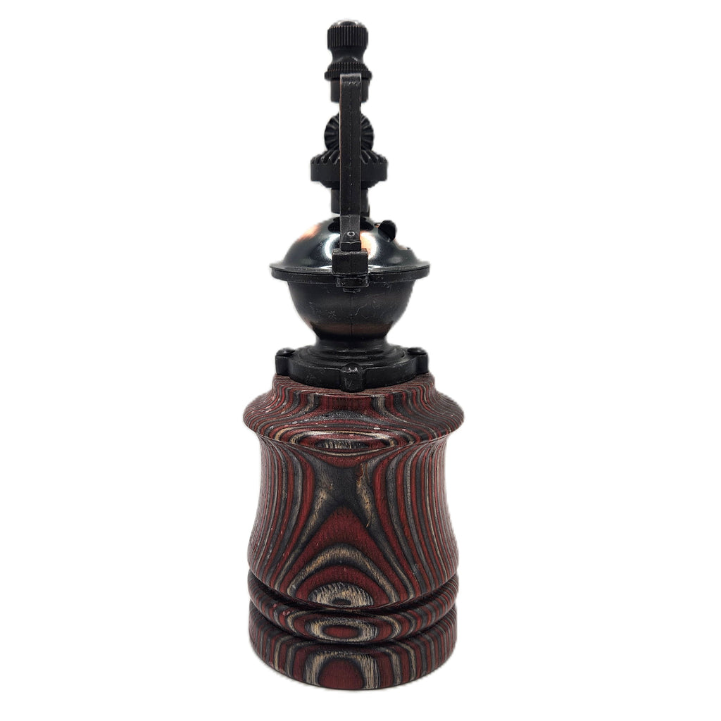 8 inch Handmade Pepper Mill in Birch ceramic for salt or fresh pepper.  Adjustable grind.