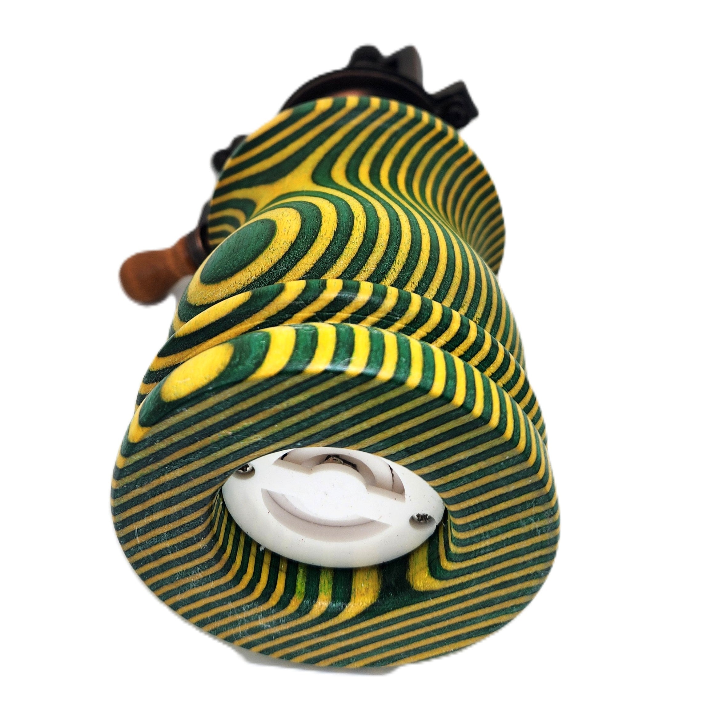 8 inch Handmade Pepper Mill in Birch ceramic for salt or fresh pepper.  Adjustable grind.