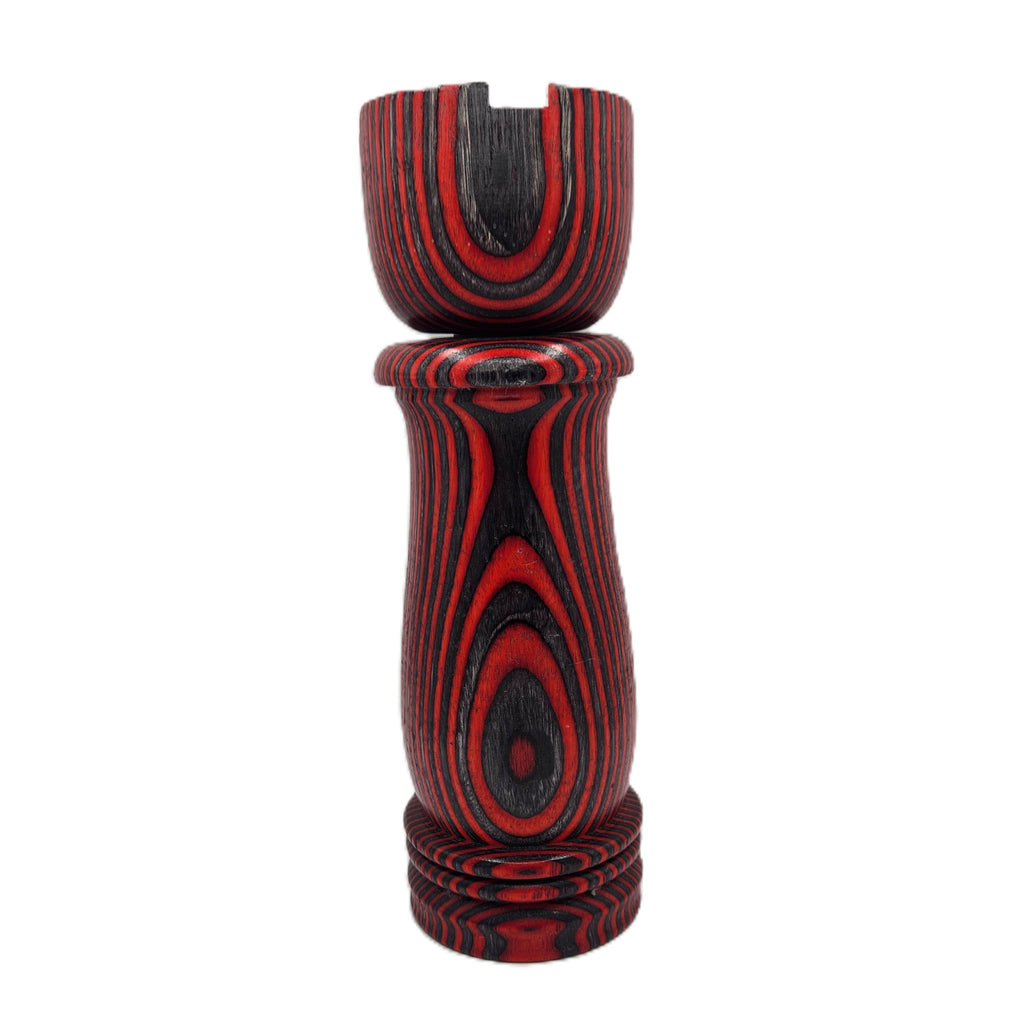 9 inch Handmade Pepper Mill in Birch ceramic for salt or fresh pepper.  Adjustable grind.