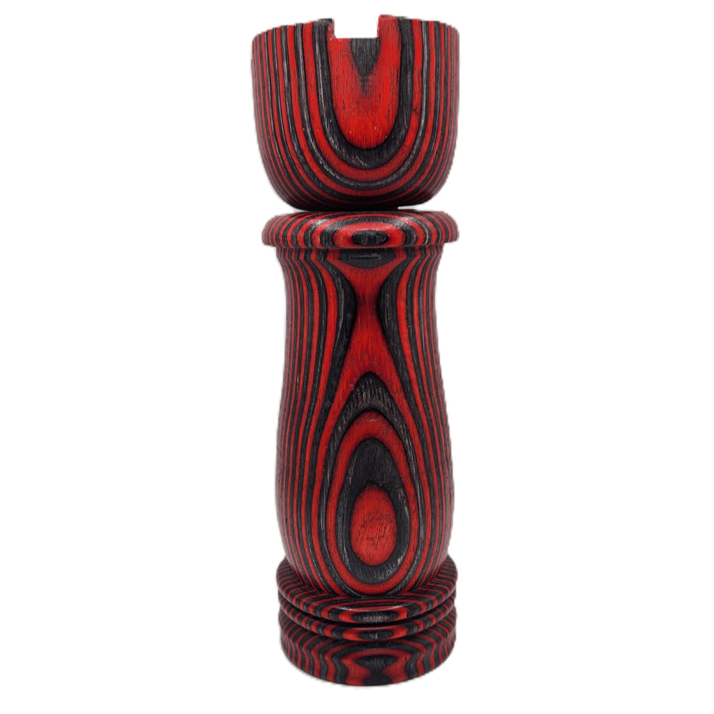 9 inch Handmade Pepper Mill in Birch ceramic for salt or fresh pepper.  Adjustable grind.